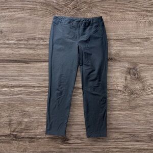 Eileen Fisher Gray Straight Leg Viscose/Nylon/Elastane